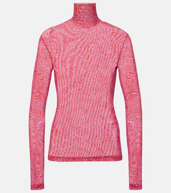 Dries Van Noten Mesh turtleneck top