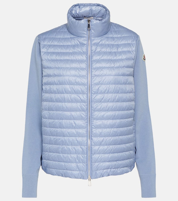 Moncler Down-filled wool cardigan