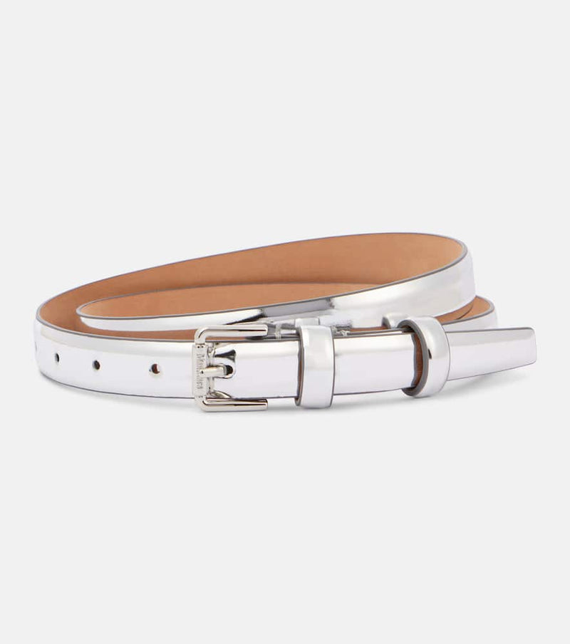 Max Mara Metallic leather belt