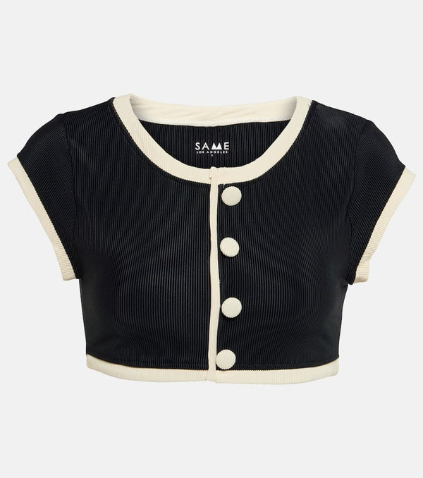 Same Grace jersey crop top