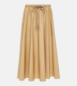 Moncler Logo cotton midi skirt