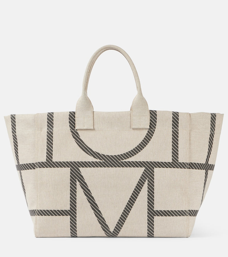 Toteme Monogram canvas tote bag