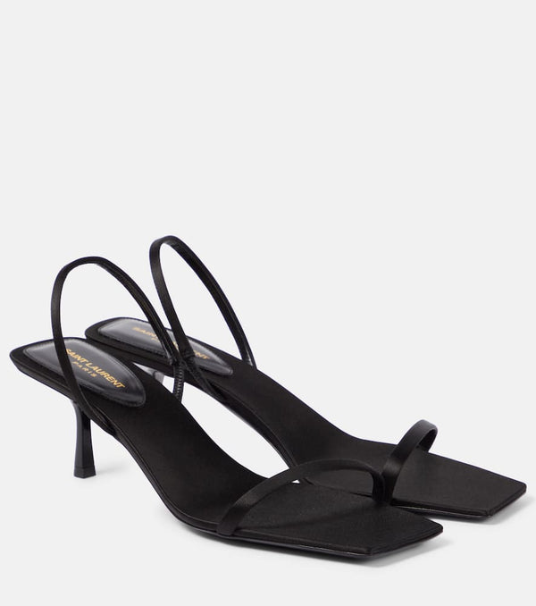 Saint Laurent Jaspe 55 satin crêpe sandals