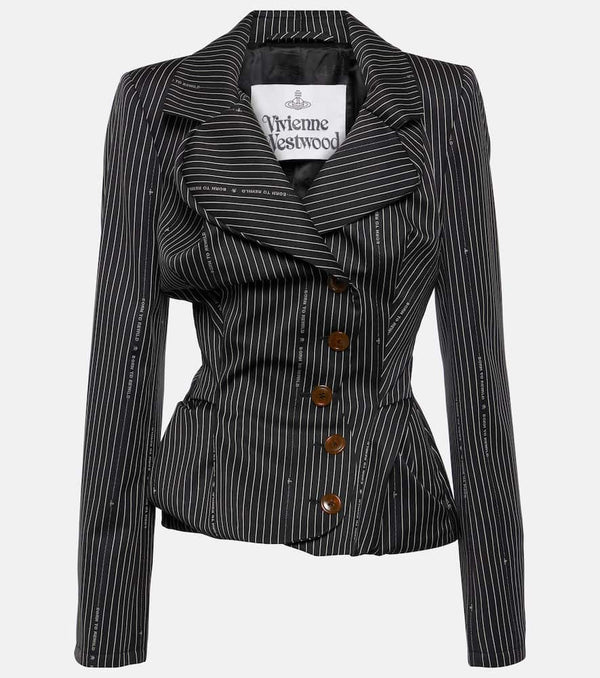 Vivienne Westwood Pinstriped wool and cotton blazer