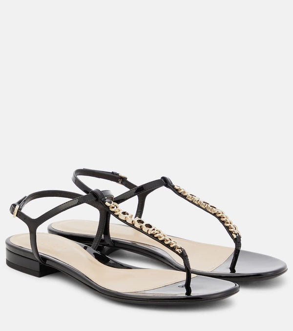 Gucci Gucci Signoria patent leather thong sandals