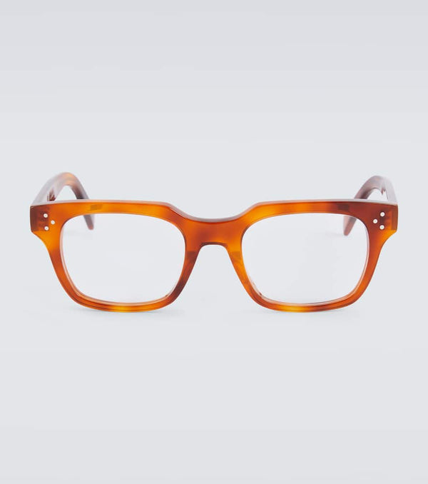 Celine Eyewear Bold 3 dots square glasses