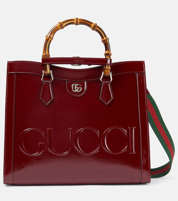 Gucci Gucci Diana Medium patent leather tote bag