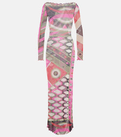 Pucci Vivara mesh maxi dress