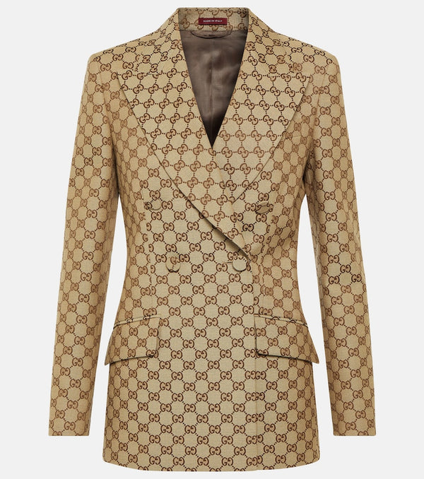 Gucci GG Canvas double-breasted blazer