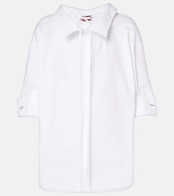 Gucci Tie-detail cotton poplin shirt
