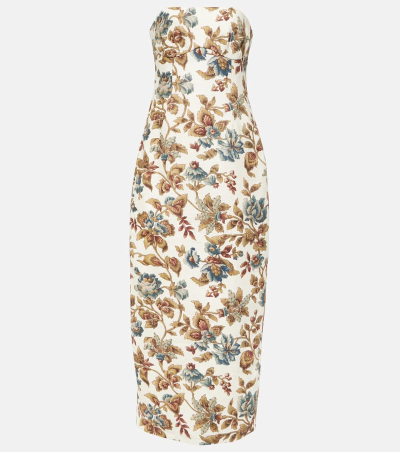 SIR Eleanora floral linen maxi dress