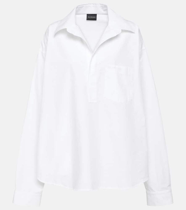 Balenciaga Oversized cotton poplin shirt