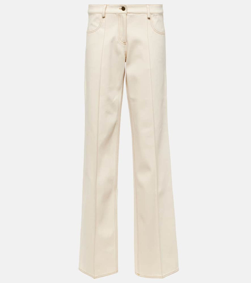 Aya Muse Tuxis low-rise cotton wide-leg pants