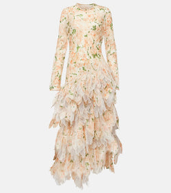 Zimmermann Natura silk and linen organza midi dress