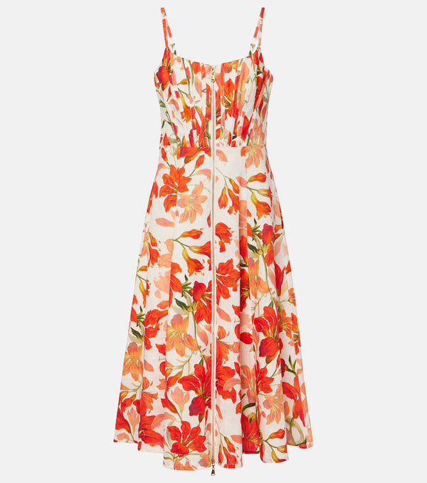 Zimmermann Tranquillity floral linen midi dress