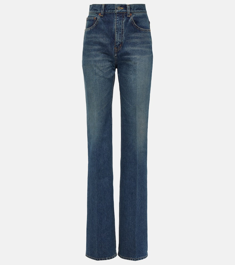 Saint Laurent Clyde high-rise wide-leg jeans