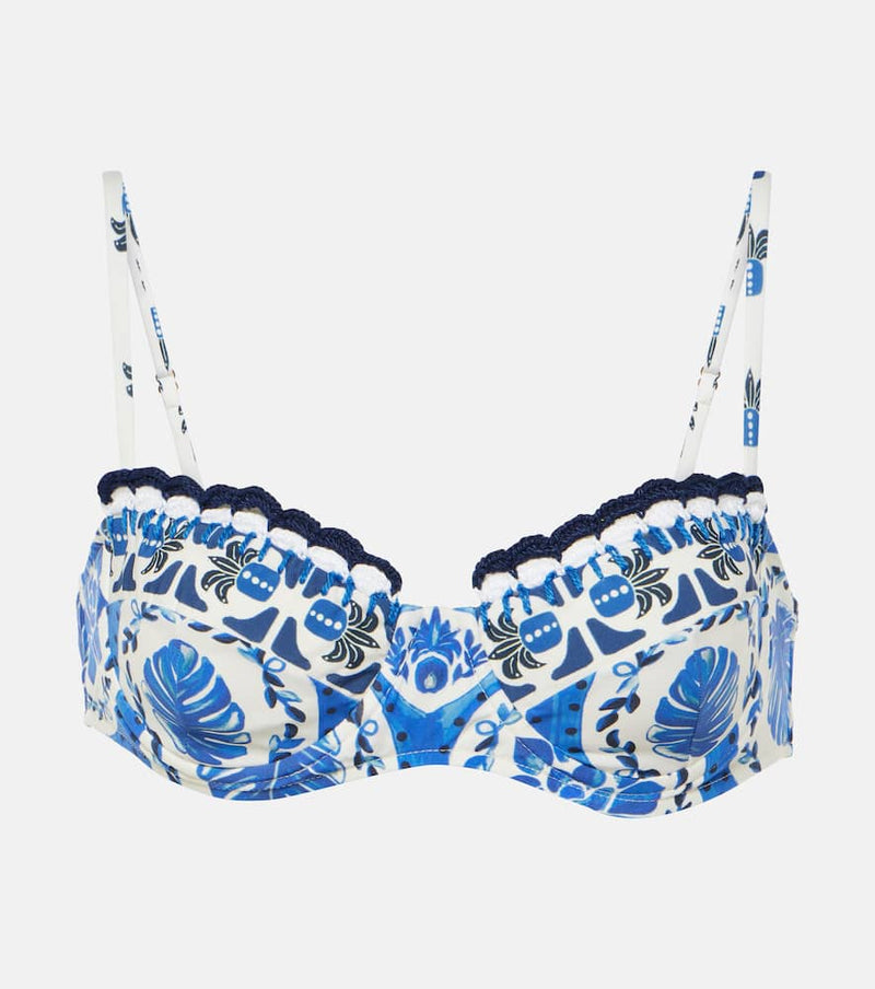 Farm Rio Tile Dream printed bikini top