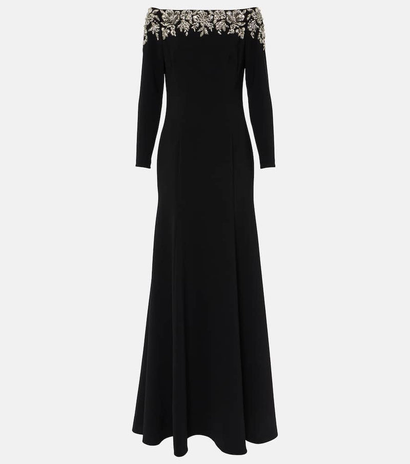 Jenny Packham Rosabel off-shoulder beaded gown