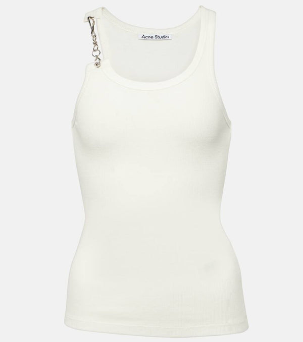 Acne Studios Chain-detail cotton jersey tank top