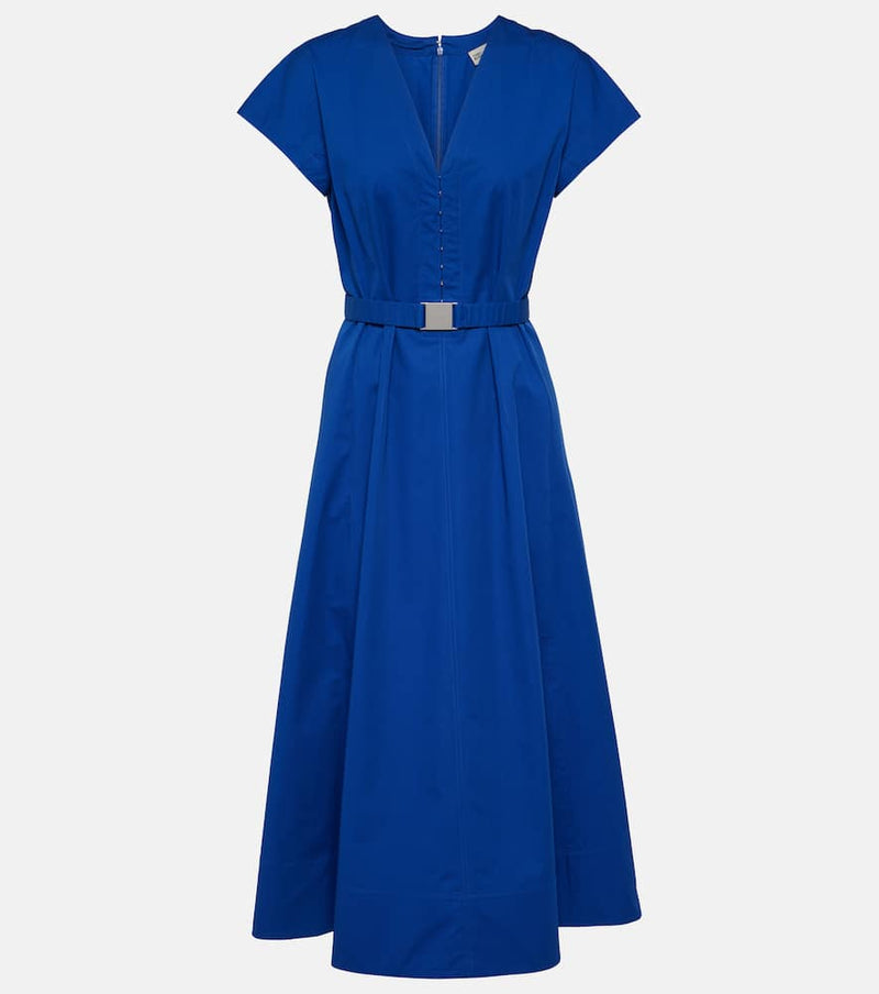 Tory Burch Belted cotton poplin midi dress