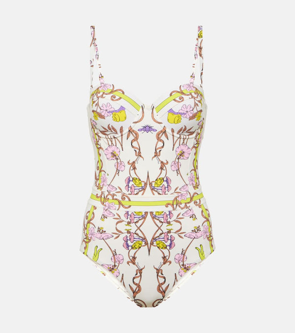 Tory Burch Floral bustier swimsuit