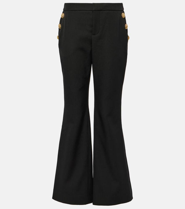 Balmain Virgin wool flared pants