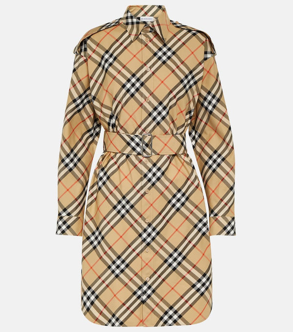 Burberry Burberry Check cotton shirt dress