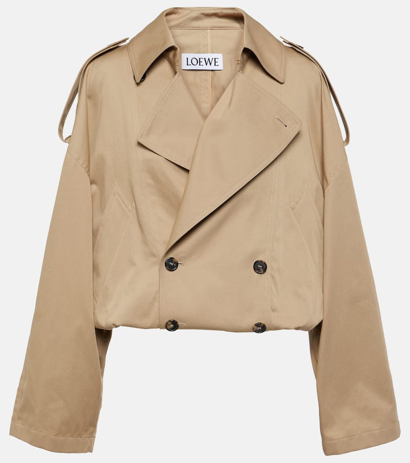 Loewe Balloon cropped cotton drill jacket