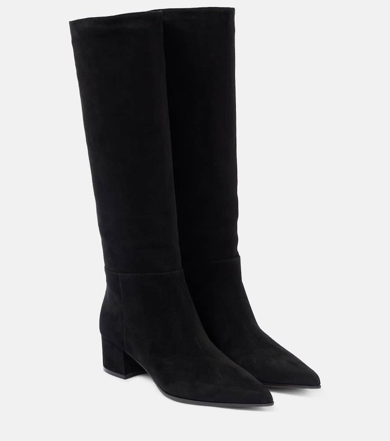 Gianvito Rossi Suede knee-high boots