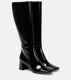 Gianvito Rossi 55 patent leather knee-high boots