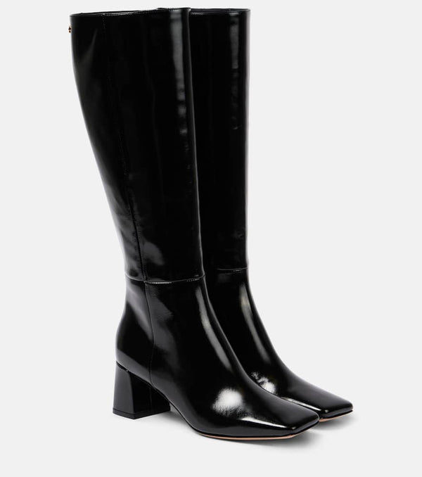 Gianvito Rossi 55 patent leather knee-high boots