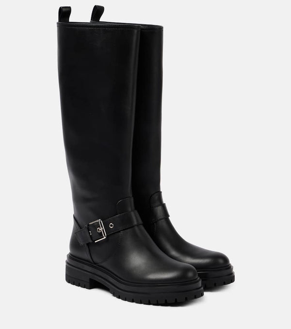 Gianvito Rossi Leather knee-high boots