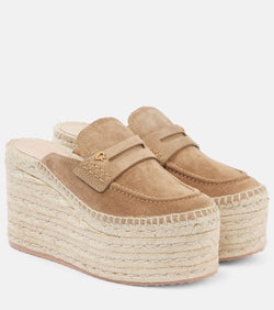 Gianvito Rossi Suede espadrille wedges