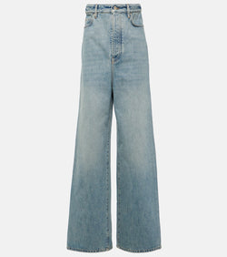 Loewe High-rise wide-leg jeans