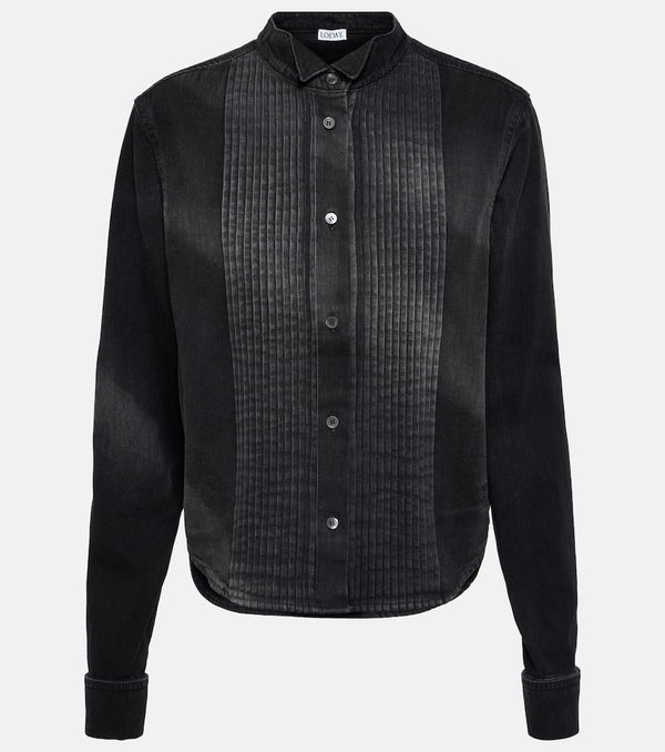 Loewe Pleated denim shirt