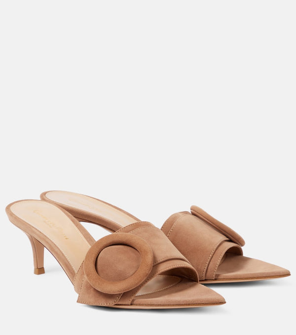 Gianvito Rossi 55 suede mules