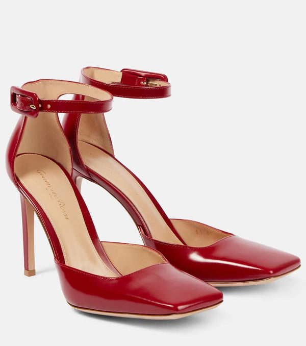 Gianvito Rossi Casey leather d'Orsay pumps