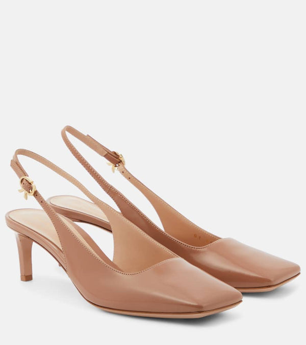 Gianvito Rossi Patent leather slingback pumps