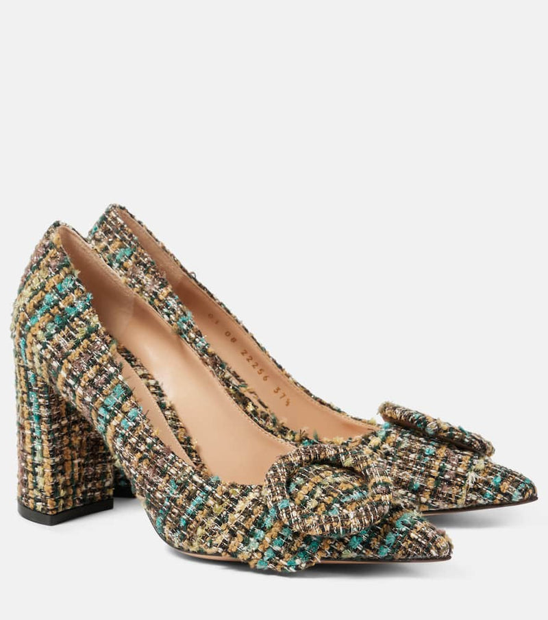 Gianvito Rossi 85 bouclé pumps