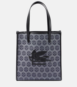 Etro Love Trotter Medium denim jacquard tote bag