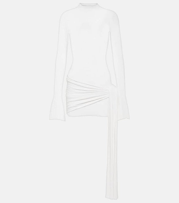 Aya Muse Draped jersey minidress