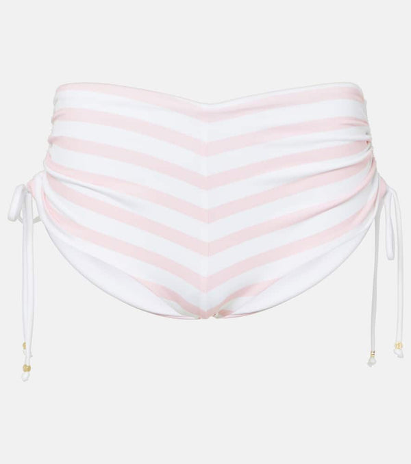 Bananhot Stefani striped ruched shorts