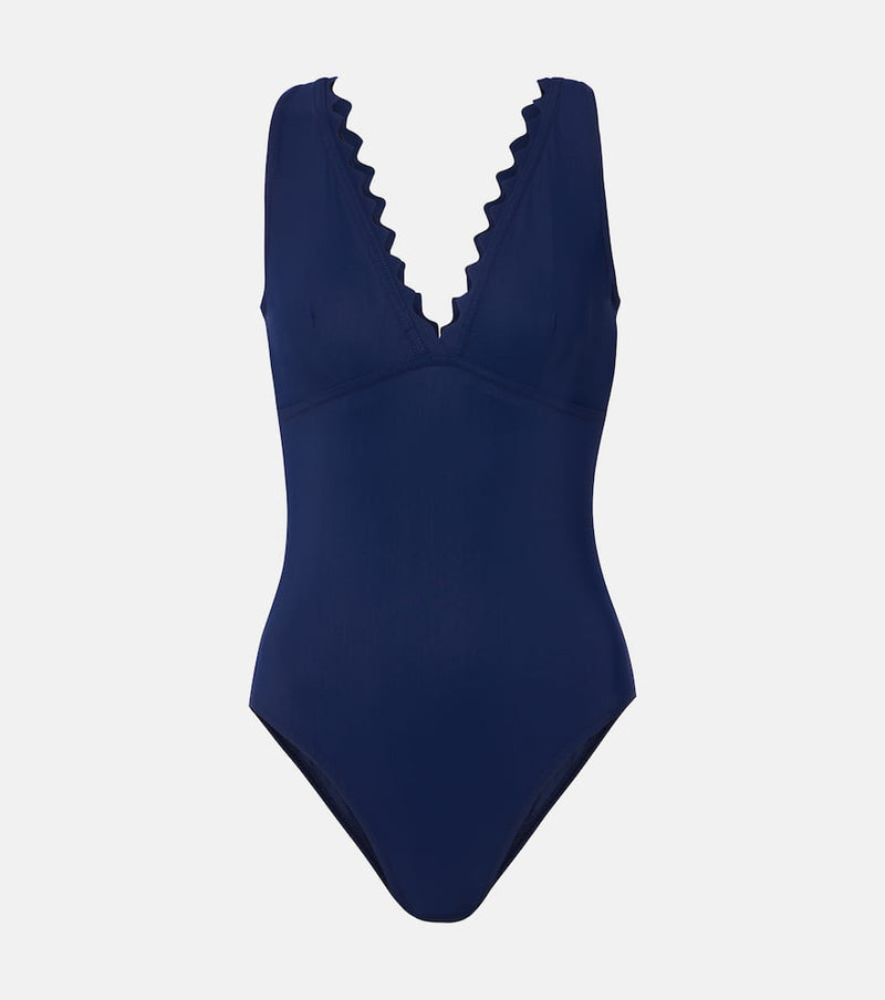 Karla Colletto Inés scalloped swimsuit