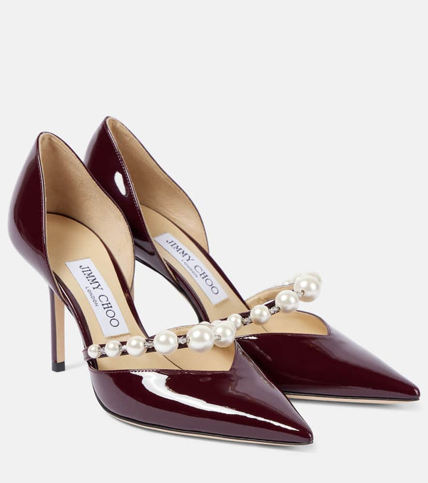 Jimmy Choo Aurelia 85 patent leather pumps