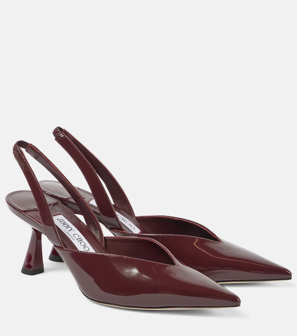 Jimmy Choo Maryanne 65 patent leather slingback pumps