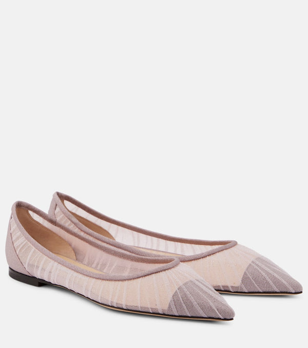 Jimmy Choo Love Flat embellished ballet flats