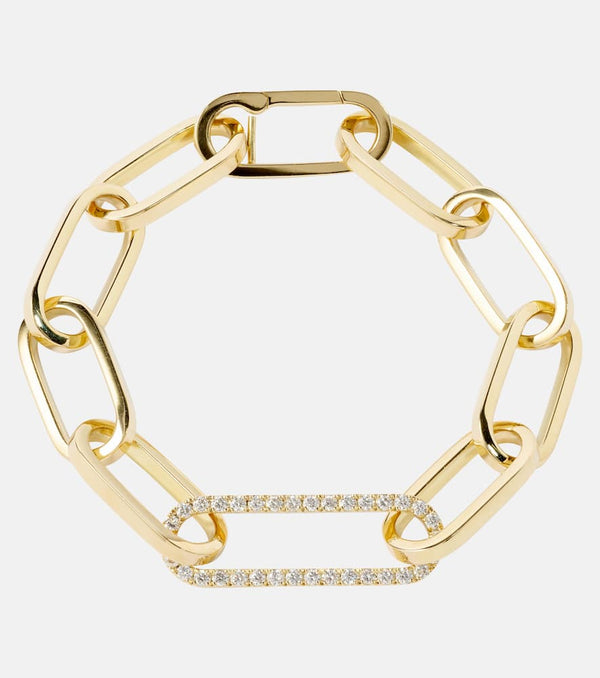 Bucherer Fine Jewellery Link 18kt gold bracelet with diamonds