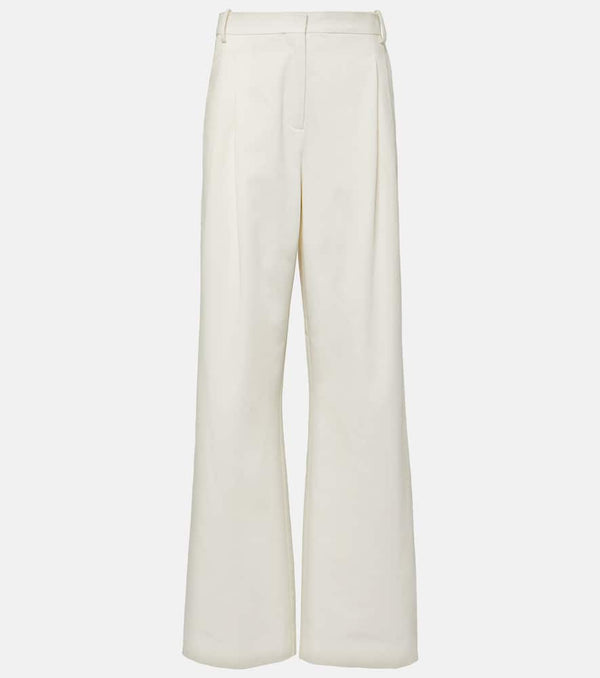 Tove Liza high-rise cotton wide-leg pants