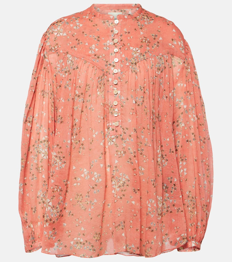 Isabel Marant Kiledia cotton and silk blouse