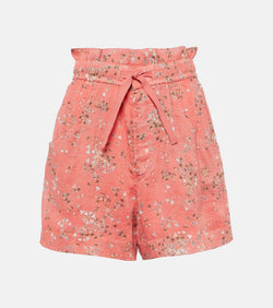 Isabel Marant Ceyane floral cotton and silk shorts